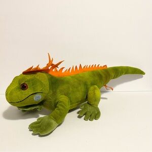 24" Iguana Cuddlekins Wild Republic Plush Stuffed Animal Lizard Green Orange Toy